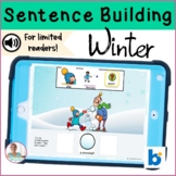 BOOM Cards | Speech-Language Therapy | Sentence Building | Winter