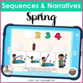 BOOM Cards | Speech-Language Therapy | Sequences and Narra