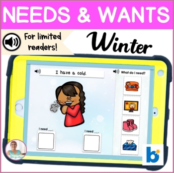 Preview of BOOM Cards | Speech-Language Therapy  | Winter Needs and Wants