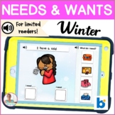 BOOM Cards | Speech-Language Therapy  | Winter Needs and Wants