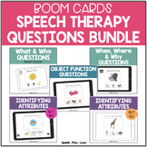 BOOM Cards Speech Therapy Questions - WH Questions Attribu