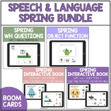 BOOM Cards - Spring Speech Language Activities - March Apr
