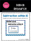 BOOM Cards- Subtraction within 10