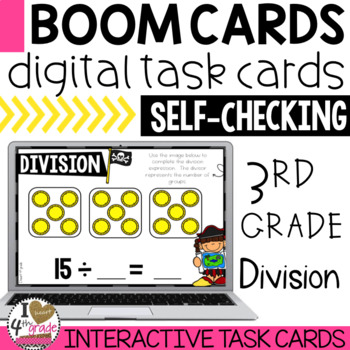 Preview of BOOM Cards Understanding Division