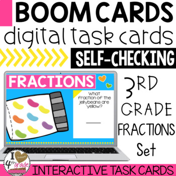 Preview of BOOM Cards Understanding Fractions as Part of a Set