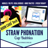 BOOM Cards™ Voice Therapy Cup Bubbles Speech Therapy