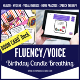 BOOM Cards™ Voice Therapy Fluency and Breathing for Speech