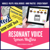 BOOM Cards™ Voice Therapy Lemon Muffins: Resonant Voice Sp