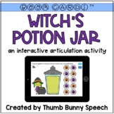 Speech Therapy Witch's Potion Jar Halloween Interactive Ar