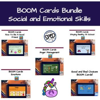 Preview of BOOM Cards for Social Emotional Learning