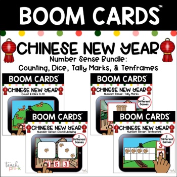 Preview of BOOM Chinese New Year  Number Sense Bundle: Dice, Tallies, Tenframes & Counting
