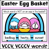 BOOM Deck Easter VCCV VCCCV Words Read and Match Phonics D