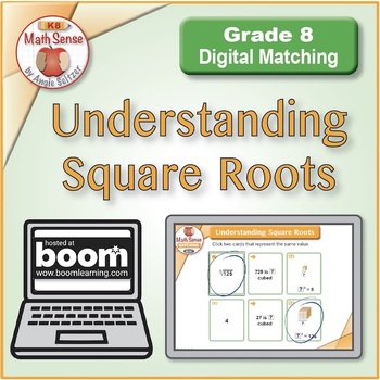 Preview of Understanding Square Roots: BOOM Digital Task Cards 8E14
