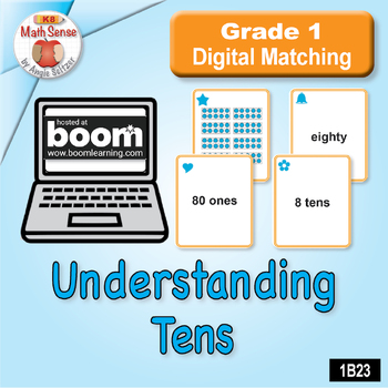 Preview of BOOM Digital Matching Cards: Understanding Tens with Models | Code 1B23