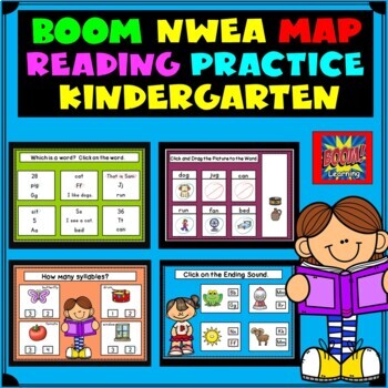 BOOM Cards  NWEA MAP Kindergarten Reading Test Practice  TpT