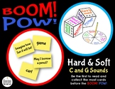 BOOM! POW! Hard & Soft C and G Sounds Game / 4 Sets, Dice,