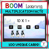 BOOM Multiplicaction Facts 100 Cards Snowy Penguin Scenes