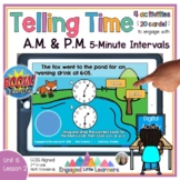 BOOM™ Telling Time in AM & PM | 5-Minute Intervals | Digit