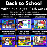 BOOM cards Back to School Math & ELA Distance Learning