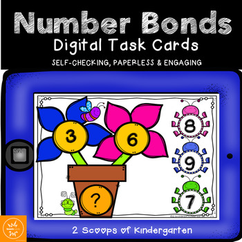 Preview of BOOM cards Composing & Decomposing Number Bonds to 10