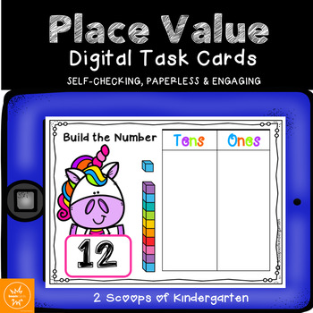 Preview of Place Value BOOM cards (Digital task cards)