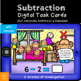BOOM cards Kindergarten Subtraction within 10