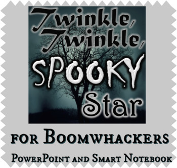 Preview of BOOMWHACKER Twinkle Twinkle Spooky Star - PPT & Smart Board - Fall Music