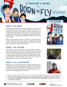 Preview of BORN TO FLY by Steve Sheinkin - Teacher Guide