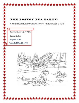 Preview of BOSTON TEA PARTY: A HOMEWORK ASSIGNMENT: HISTORICAL FICTION