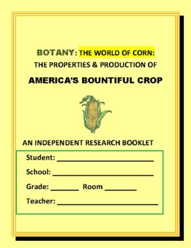 Preview of BOTANY: CORN: ITS PROPERTIES & PRODUCTION: GRS 5-12, MG