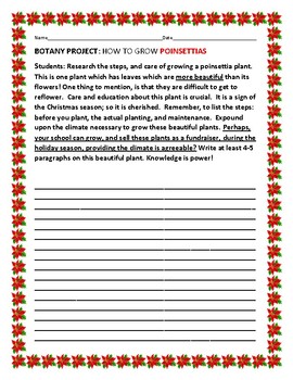 Preview of BOTANY: THE POINSETTIA PROJECT