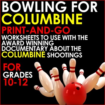 Preview of BOWLING FOR COLUMBINE - Print and Go Worksheets for Analysis of the Documentary