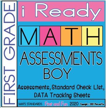 Preview of BOY FIRST GRADE iREADY MATH ASSESSMENT PACK