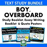 BOY OVERBOARD Novel Study Unit Posters Essay Writing BUNDLE
