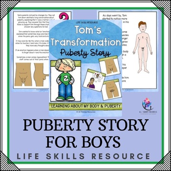 Preview of BOY PUBERTY STORY - Changes in Body and Puberty Education for Boys