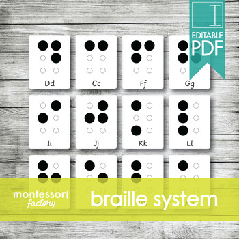 3  Pc Learn Braille Teaching Practice Letters/Numbers/Symbols Set 