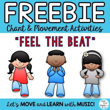 Freebie: Brain Breaks, Movement Cards: "FEEL THE BEAT" & "TAKE A SEAT"