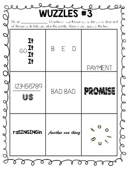 an elementary word puzzle answer key