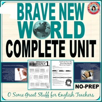 Preview of Brave New World Complete Unit - Lessons, Guides, Assessments, Activities