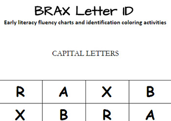 Preview of BRAX ID - Visual discrimination activity and fluency charts