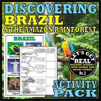 Preview of BRAZIL: Discovering Brazil and the Amazon Rainforest Activity Pack