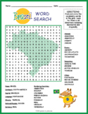 BRAZIL GEOGRAPHY Word Search Puzzle Worksheet Activity
