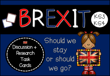 Preview of BREXIT - Discussion Task Cards