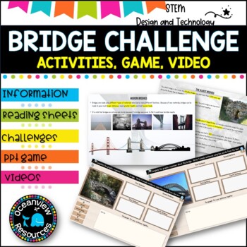 Preview of BRIDGE STEM low prep activity,report writing ,video  -quiz 