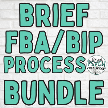 Preview of BRIEF FBA/BIP Process BUNDLE