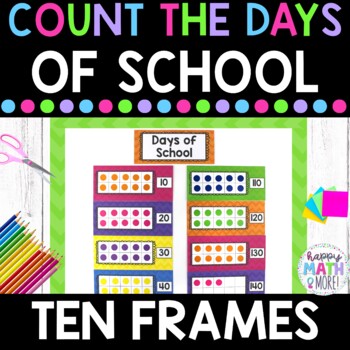 Preview of Counting The Days Of School With Ten Frames | Math Routines | Number Sense