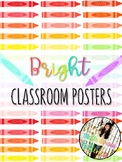 BRIGHT Rainbow Classroom Posters - Decor ***GROWING BUNDLE!***