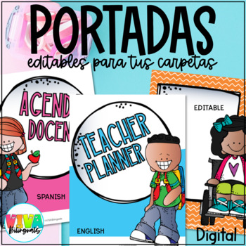 Portadas Carpetas Editables Teaching Resources | TPT