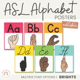 BRIGHTS ASL ALPHABET POSTERS