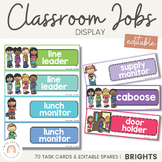 BRIGHTS Classroom Jobs Display | Editable Classroom Decor